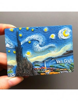 Cartoon Van Gogh lodówka z...