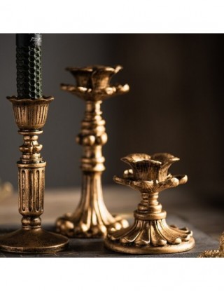 Retro świecznik żywica...