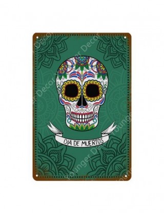 Cukrowa czaszka metalowe...