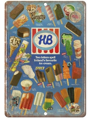 Hb lody irlandia 80. Menu...