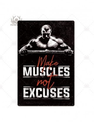 Siłownia znak metalowy...