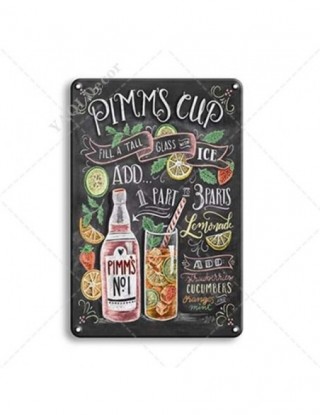 Koktajl znak blaszany Retro...