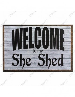 Woman Cave Plaque Welcome...