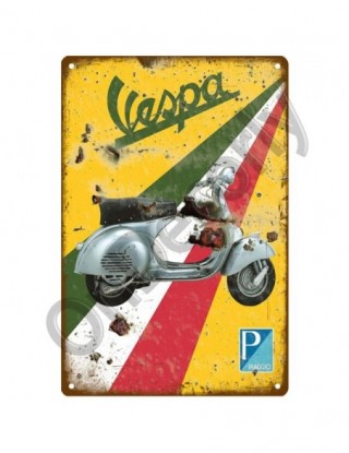 Vespa Piaggio tablica Metal...
