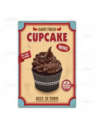 Cupcake Vintage metalowy...