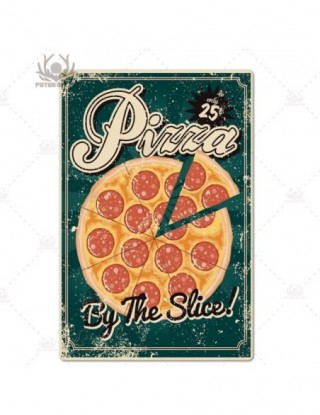 Pizza metalowy znak Vintage...