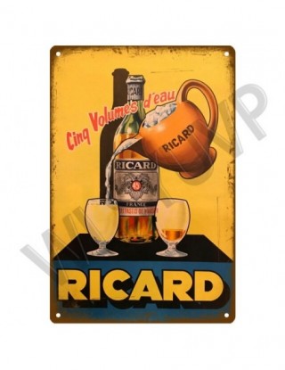 Ricard Retro metalowy znak...