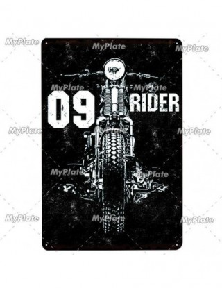Motocykl metalowy znak...