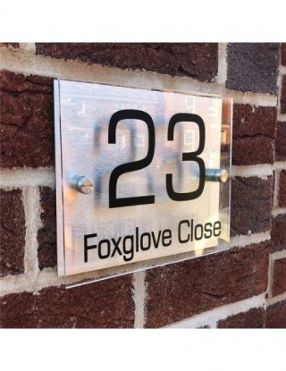 Pływające dom numer tablice...