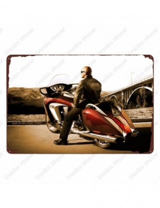 Motocyklista tablica wielki...