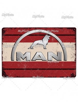 Ciężarówka metalowy znak...