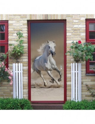 3D koń tapety na drzwiach...