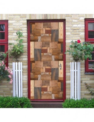 Dekoracje drzwi z drewna...