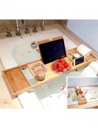 Wysuwana wanna bambusowa...