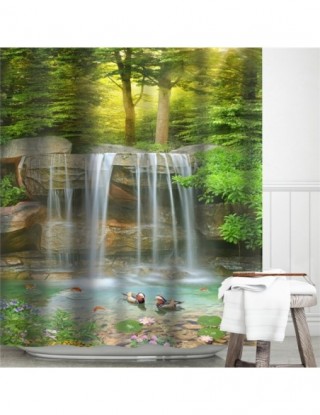 Zielone liście łazienka...