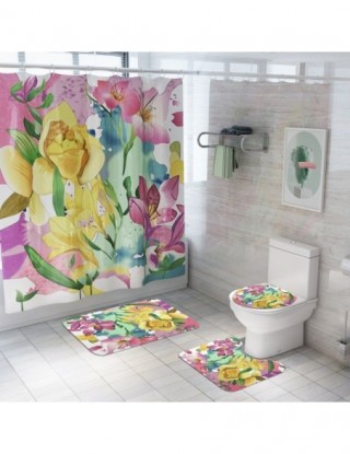 Kwiatowy mata do kąpieli...