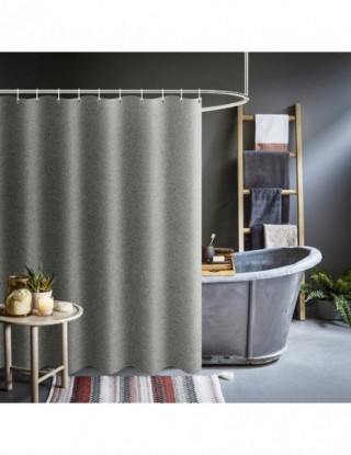 Grube szare zasłony...