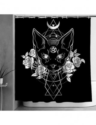 Satanistyczny kot Pentagram...