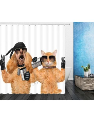 Kot zasłony prysznicowe...