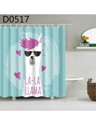 Wzór alpaki zasłona wanny...